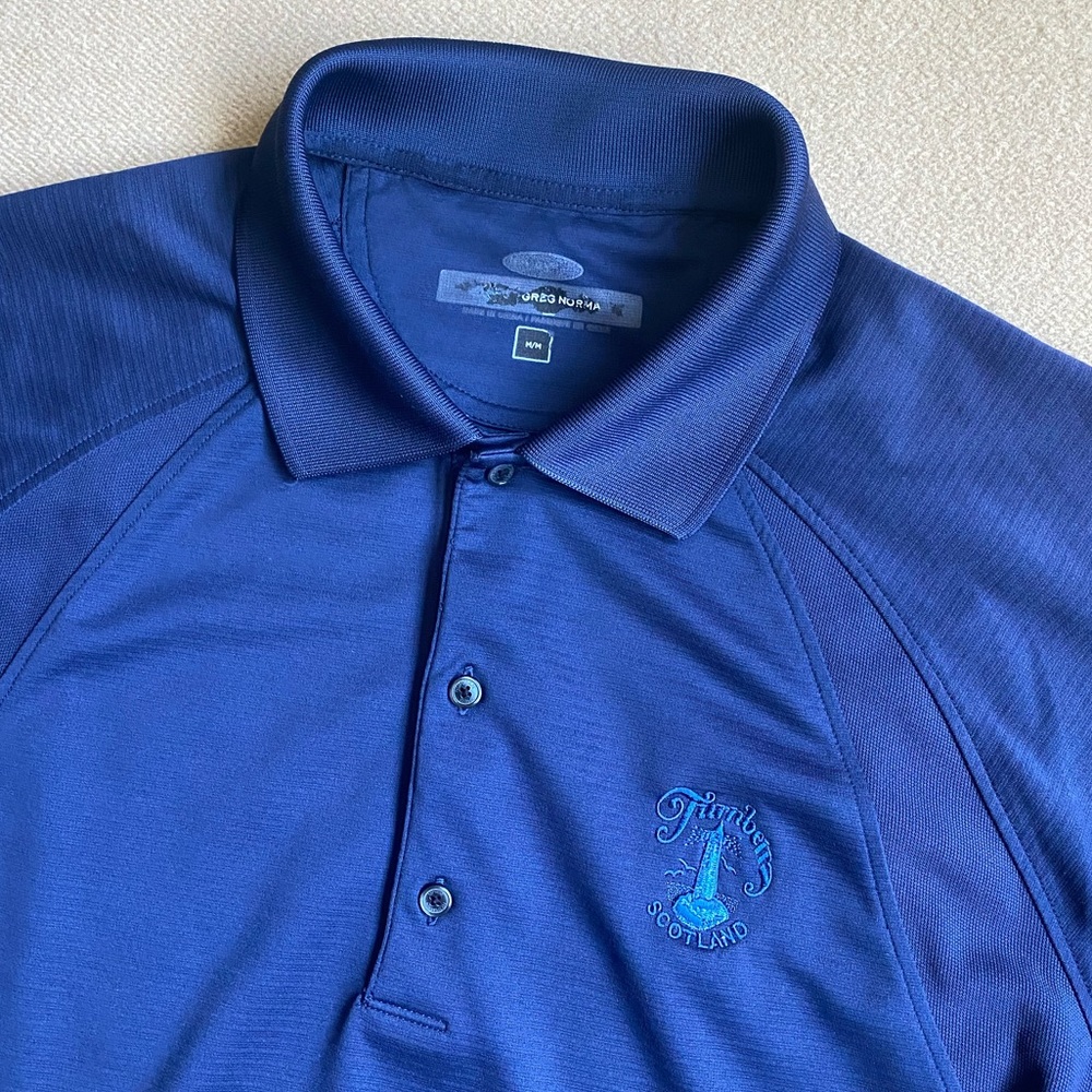 Turnberry Golf Club Scotland Navy Blue Performance Tech Golf Shirt Polo